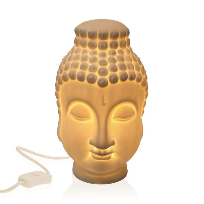Lámpara de mesa Versa Gautama Buda Porcelana (15 x 25,5 x 15,5 cm) 1