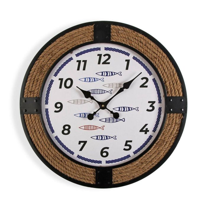 Reloj de Pared Versa Peces 2 x 60 x 60 cm Metal