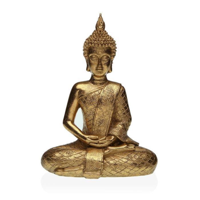Figura Decorativa Versa Dorado Buda 12 x 29 x 21 cm Resina