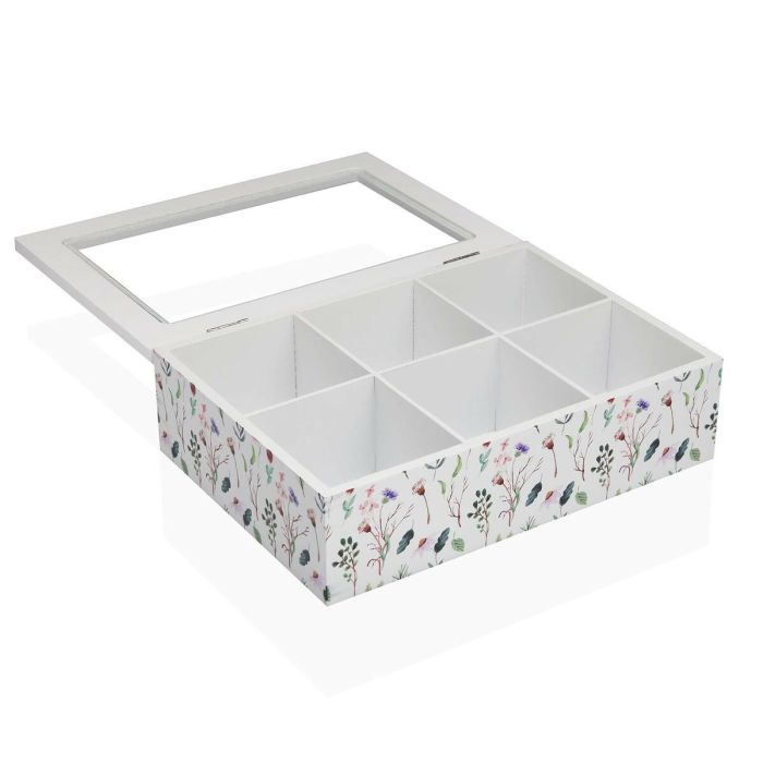Caja para Infusiones Versa Sansa Madera 17 x 7 x 24 cm 1 Caja para Infusiones Versa Sansa Madera 17 x 7 x 24 cm 1