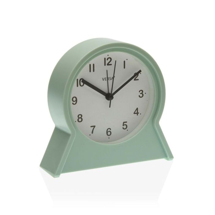 Reloj-Despertador Versa Franki Gris Verde Plástico 4,4 x 14,5 x 13,7 cm