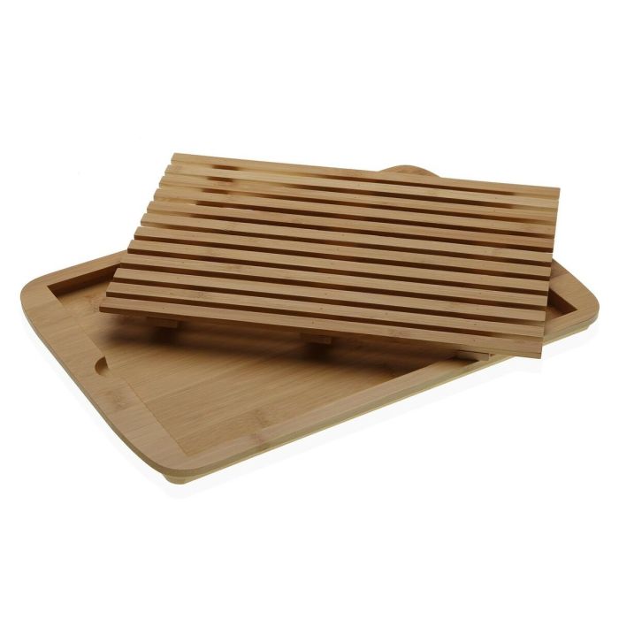 Tabla de cortar Versa 24,5 x 1,7 x 37,5 cm Acero Bambú 1