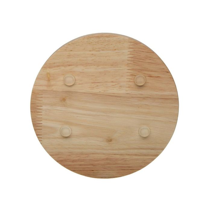 Portarrollo de Papel de Cocina Versa Gris Madera Madera de caucho Acero Hierro 15 x 33 x 15 cm 1