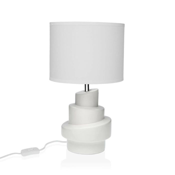 Lámpara de mesa Versa Blanco Cerámica 20 x 35 cm