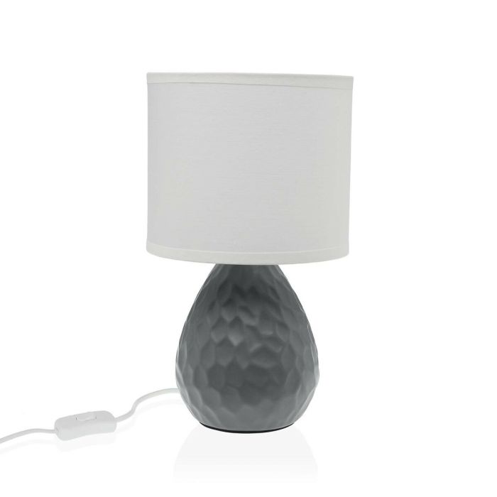 Lámpara de mesa Versa Gris Blanco Cerámica 40 W 15,5 x 27,5 cm