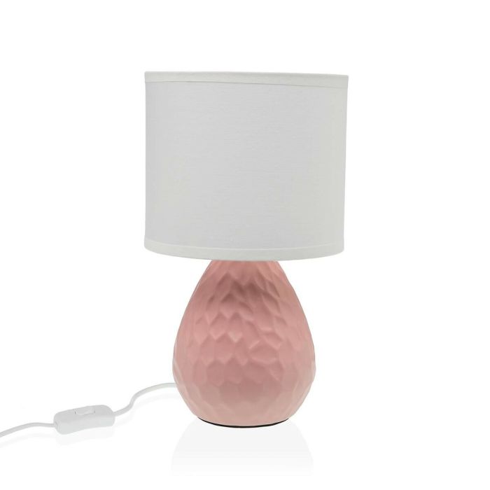 Lámpara de mesa Versa Rosa Blanco Cerámica 40 W 15,5 x 27,5 cm