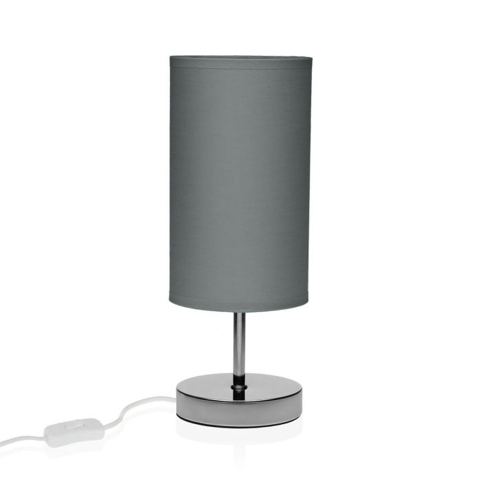 Lámpara de mesa Versa Gris Metal 40 W 13 x 34 cm