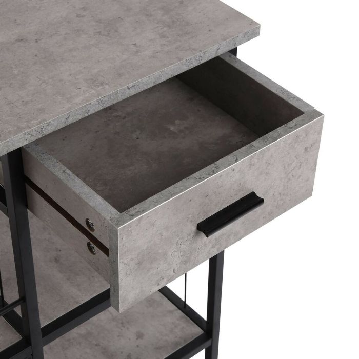 Carro de Cocina Versa Gris Madera MDF 37 x 89,5 x 50 cm 2