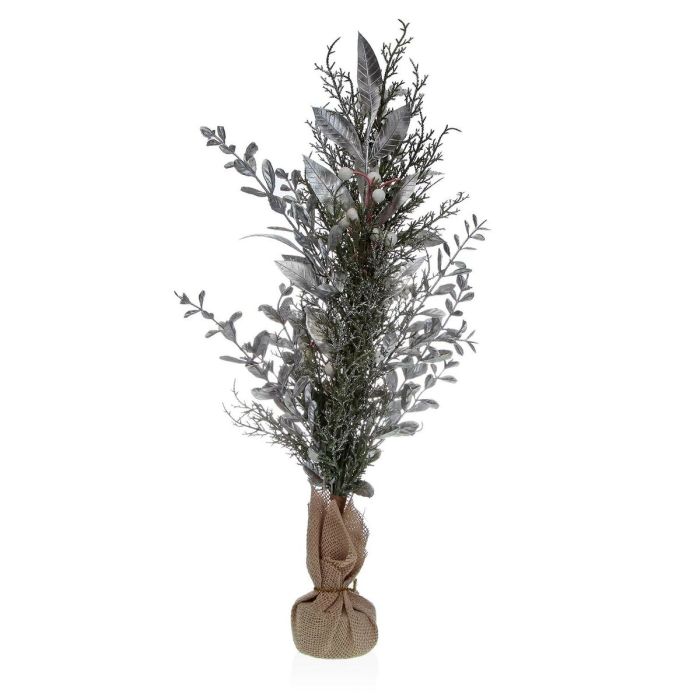 Planta Decorativa Versa Lino Metal Plástico Cemento 20 x 60 x 20 cm