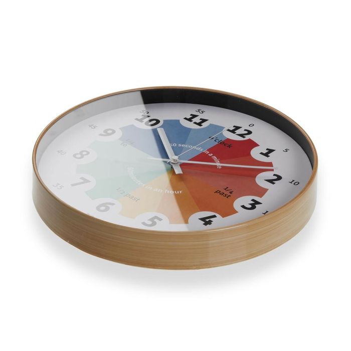 Reloj de Pared Versa Cristal Plástico 4 x 30 x 30 cm 2