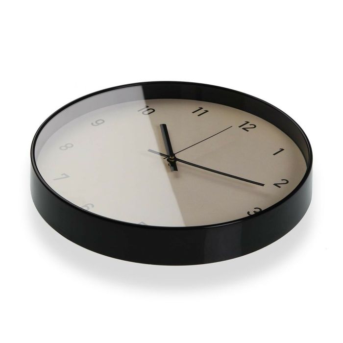 Reloj de Pared Versa Beige Cristal Plástico 4 x 30 x 30 cm 2
