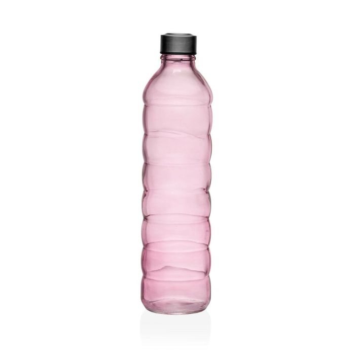 Botella Versa 1,22 L Rosa Vidrio Aluminio 8,5 x 33,2 x 8,5 cm