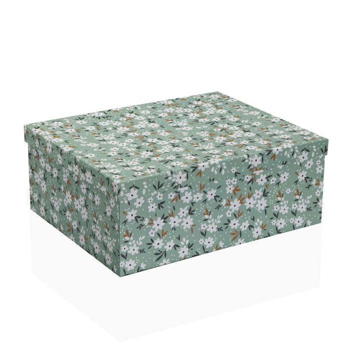 Set de Cajas Organizadoras Apilables Versa Flores Cartón 15 Piezas 35 x 16,5 x 43 cm 1