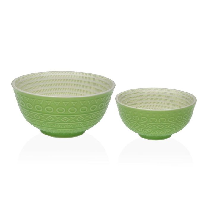 Bol para Aperitivos Versa Verde Cerámica Porcelana 12,3 x 5,8 x 12,3 cm 1