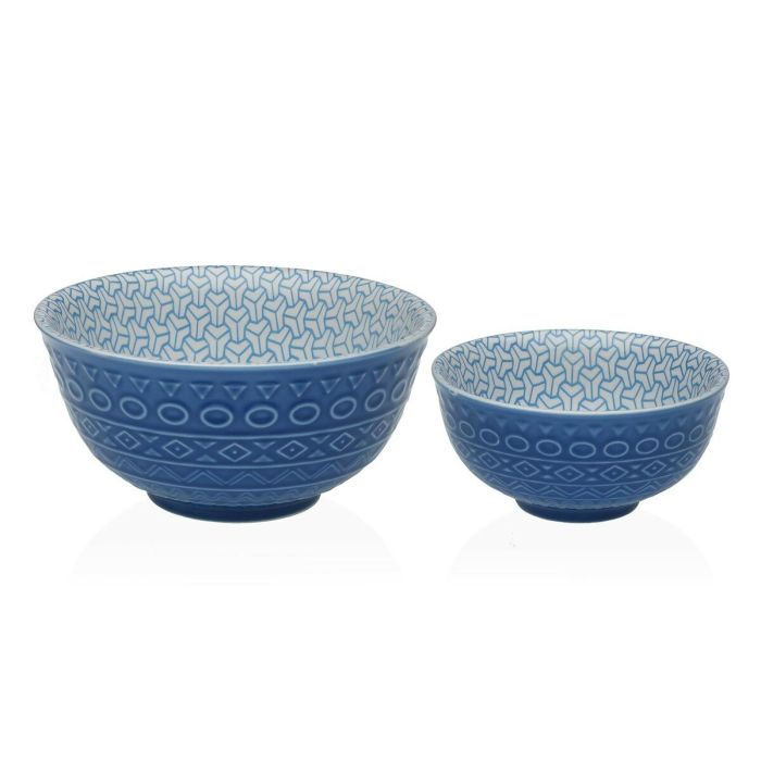 Bol para Aperitivos Versa Azul Cerámica Porcelana 12,3 x 5,8 x 12,3 cm 1