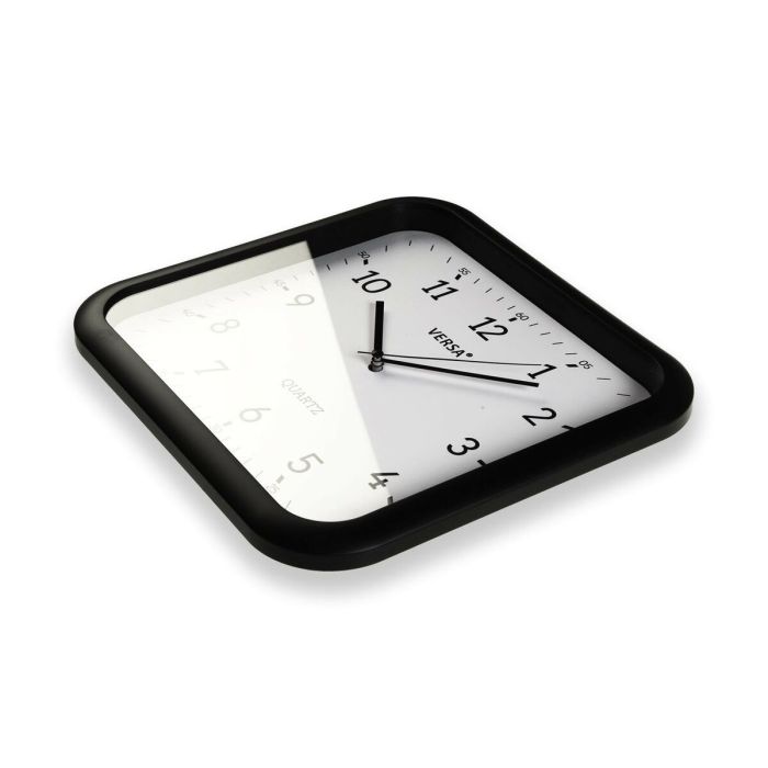 Reloj de Pared Versa Negro Plástico Cuarzo 3,5 x 28,5 x 29,5 cm 1