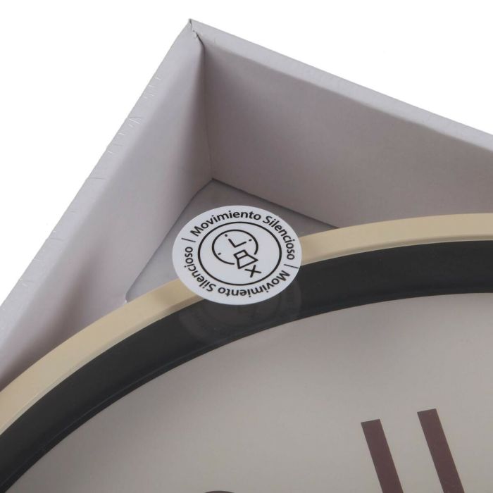 Reloj de Pared Versa Crema Plástico Cuarzo 4 x 30 x 30 cm 1