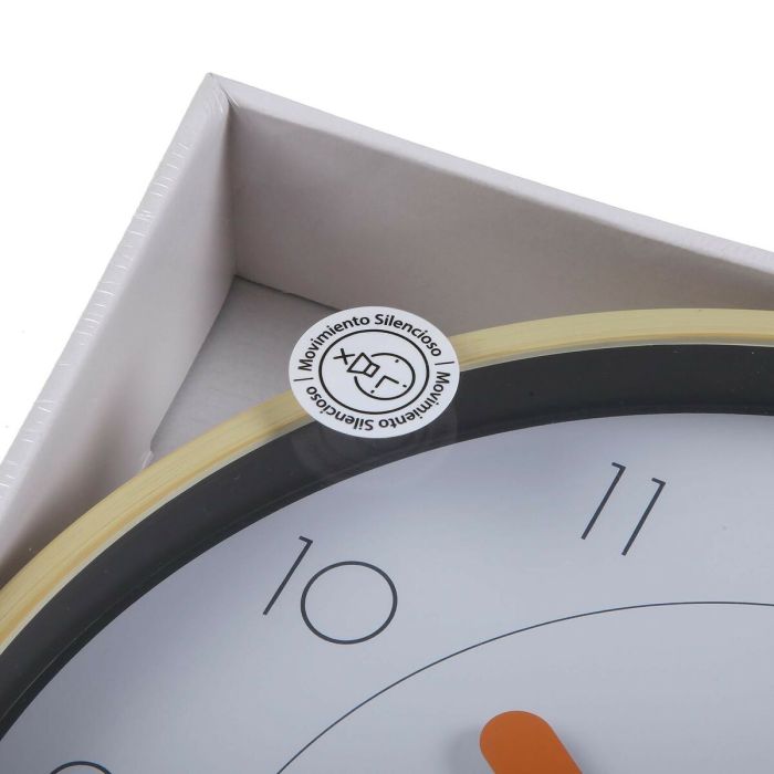 Reloj de Pared Versa Blanco Marrón Plástico Cuarzo 4 x 30 x 30 cm 1