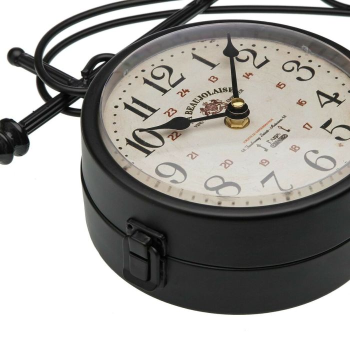 Reloj de Pared Versa Beaujolais Metal 8 x 27 x 31,5 cm 2