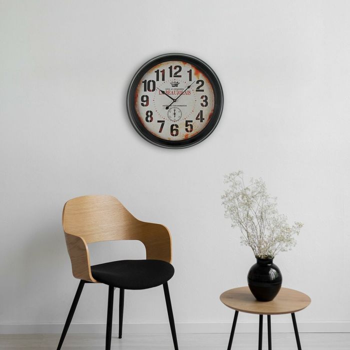 Reloj de Pared Versa Beaujolais Metal 4 x 58 x 58 cm 4