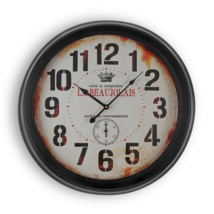 Reloj de Pared Versa Beaujolais Metal 4 x 58 x 58 cm 3