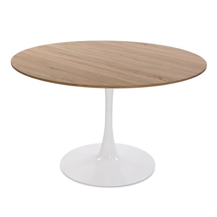 Mesa de Comedor Versa Lia Metal Madera MDF 120 x 73 x 120 cm