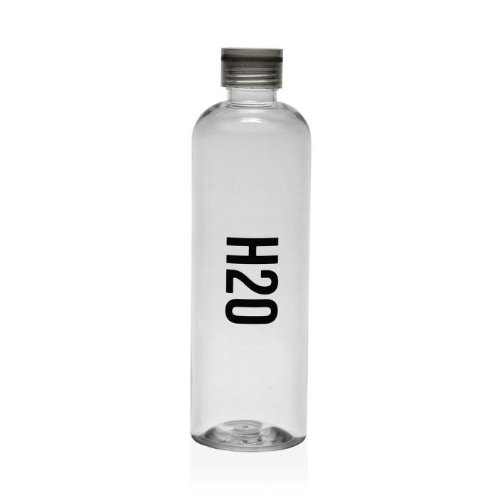 Botella de Agua Versa H2o Negro Acero Poliestireno 1,5 L 9 x 29 x 9 cm