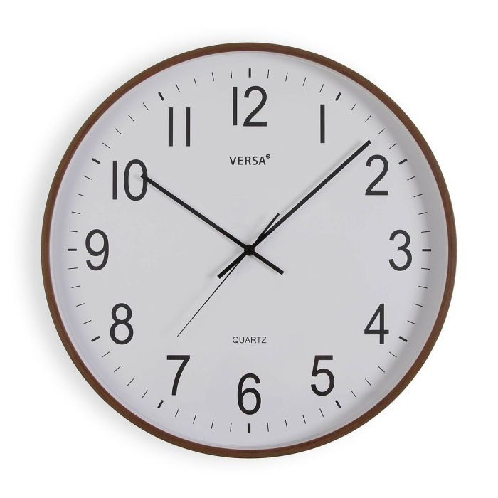 Reloj de Pared Versa Plástico Cuarzo Madera MDF 5,2 x 50 x 50 cm