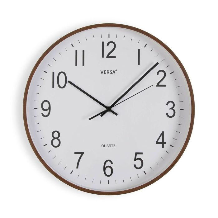 Reloj de Pared Versa Plástico Cuarzo Madera MDF 5,5 x 40 x 40 cm