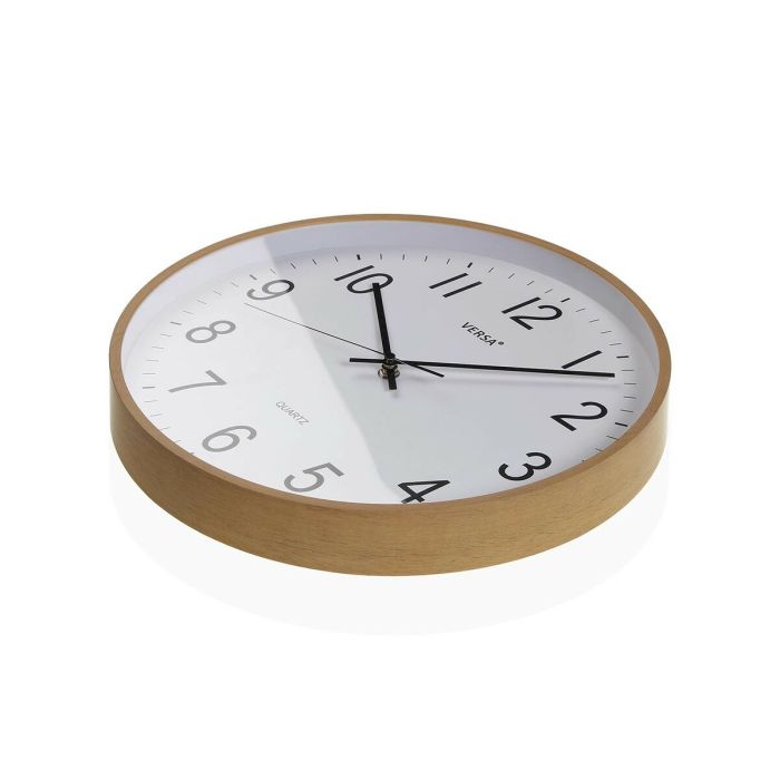 Reloj de Pared Versa Plástico Cuarzo Madera MDF 5 x 35 x 35 cm 3