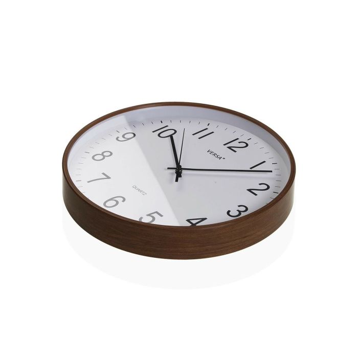 Reloj de Pared Versa Plástico Cuarzo Madera MDF 4 x 30 x 30 cm 3