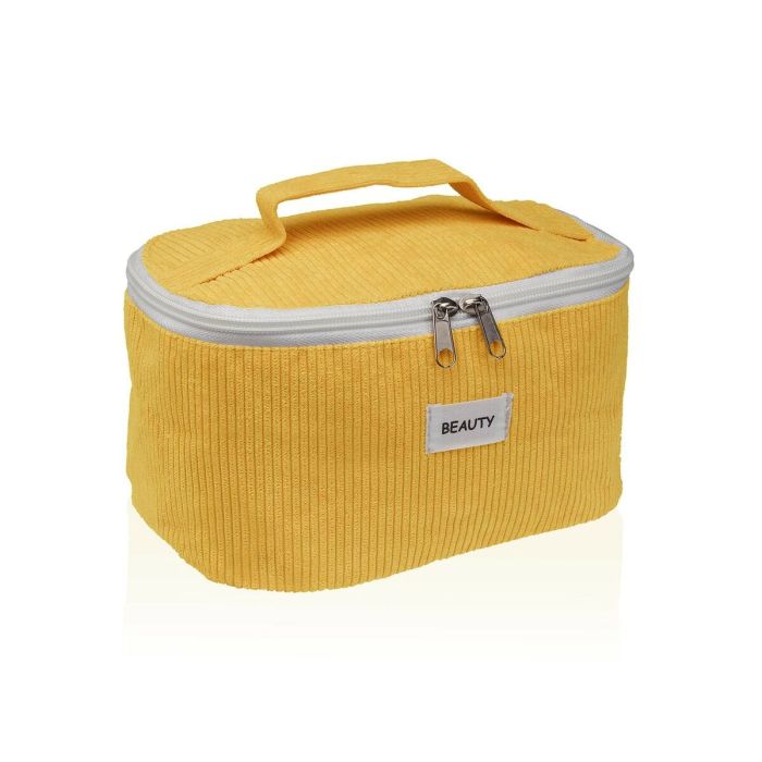 Neceser de Viaje Versa Amarillo 12 x 12 x 20 cm