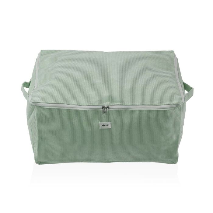 Caja de Almacenamiento Versa Corduroy 40 x 25 x 50 cm Verde