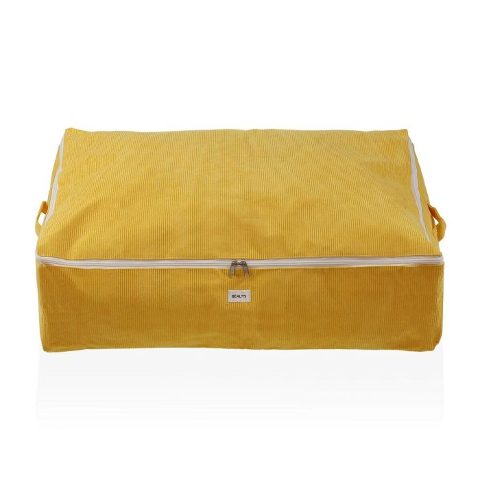 Caja de Almacenamiento Versa Corduroy 50 x 20 x 70 cm Amarillo