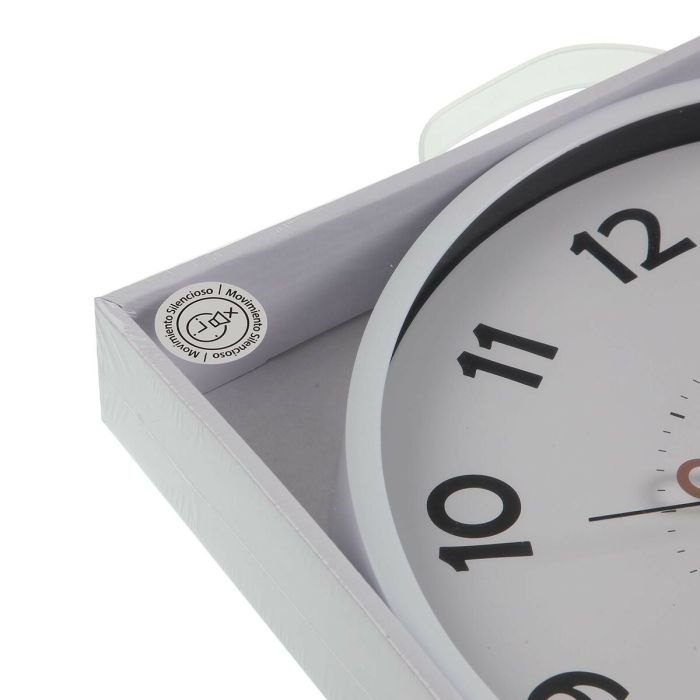 Reloj de Pared Versa Blanco Plástico 4 x 30 x 30 cm 1