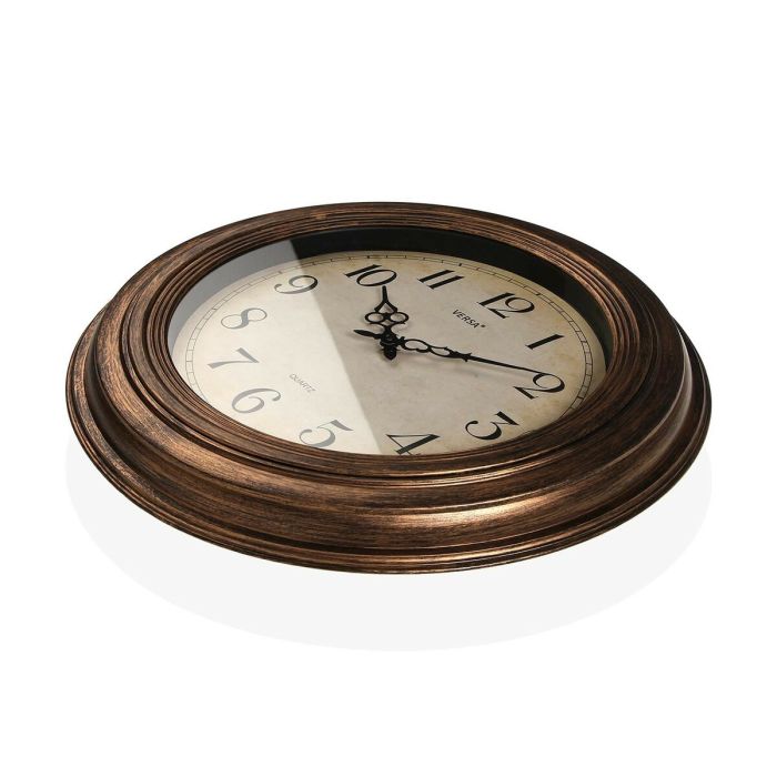 Reloj de Pared Versa Antique Dorado Plástico 4,5 x 51 x 51 cm 3