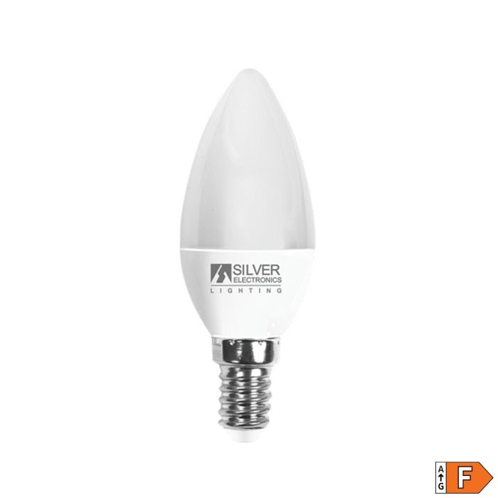 Bombilla LED Vela Silver Electronics Luz blanca 6 W 5000 K 1