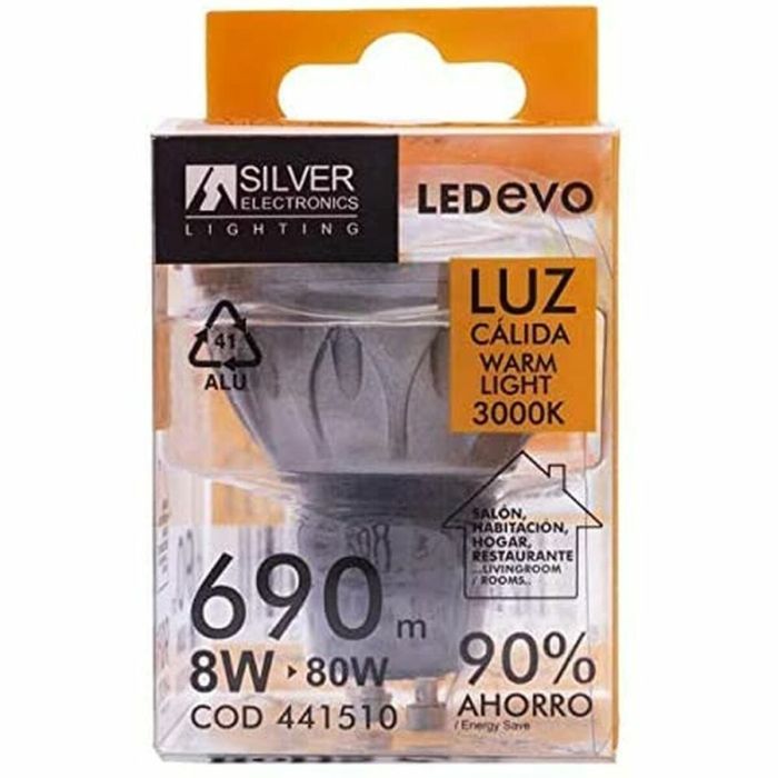 Bombilla LED Silver Electronics EVO 3000K GU5.3 8W 1