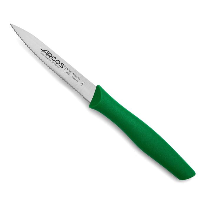 Arcos Cuchillo Mondador Perlado Serie Nova 100 mm Verde