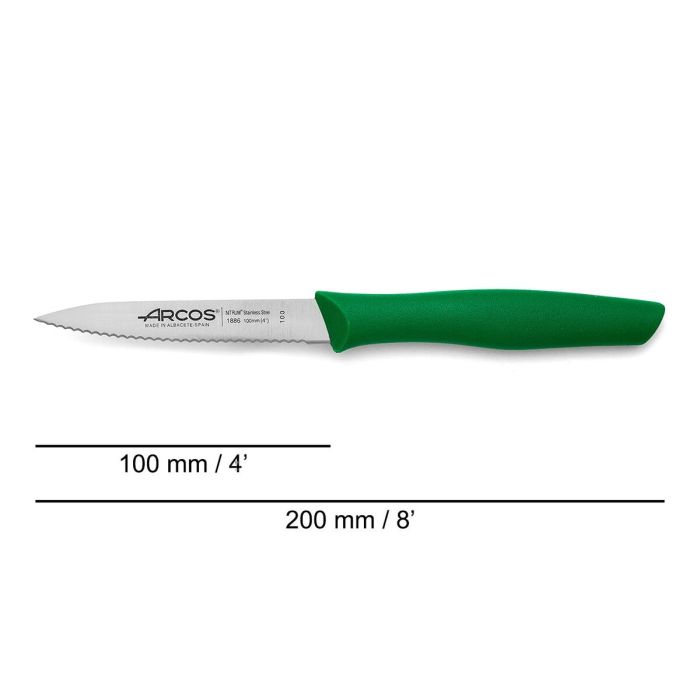 Cuchillo Pelador Arcos Nova Verde Acero Inoxidable Polipropileno 10 cm 5