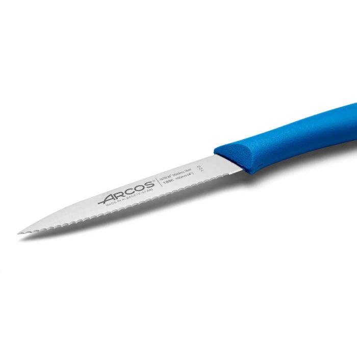 Cuchillo Pelador Arcos Nova Azul Acero Inoxidable Polipropileno 10 cm 4