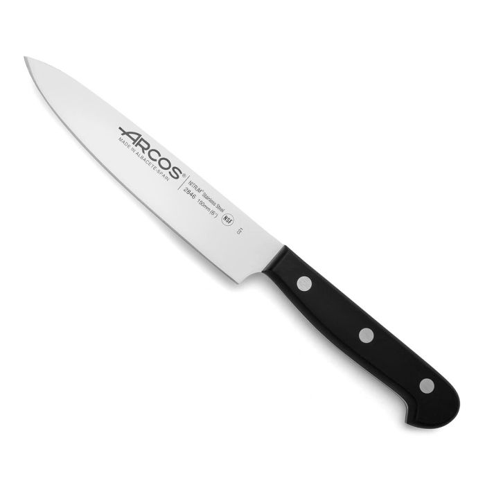 Juego de Cuchillos de Cocina y Soporte Arcos Universal Madera de caucho Acero Inoxidable 5 Piezas 4 Juego de Cuchillos de Cocina y Soporte Arcos Universal Madera de caucho Acero Inoxidable 5 Piezas 4