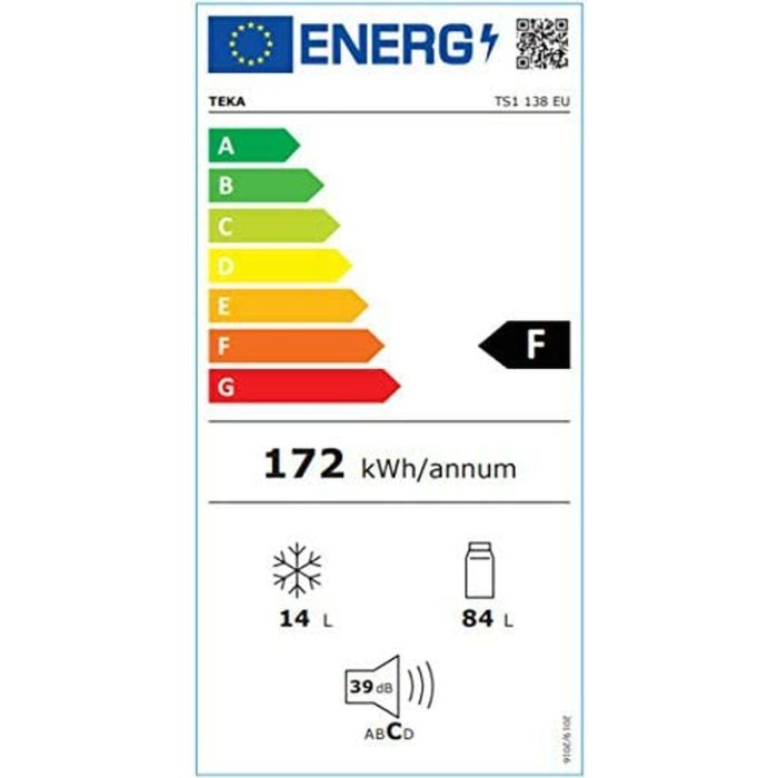 Frigorífico Teka TS1138 Blanco 85 x 50 cm 1 Frigorífico Teka TS1138 Blanco 85 x 50 cm 1