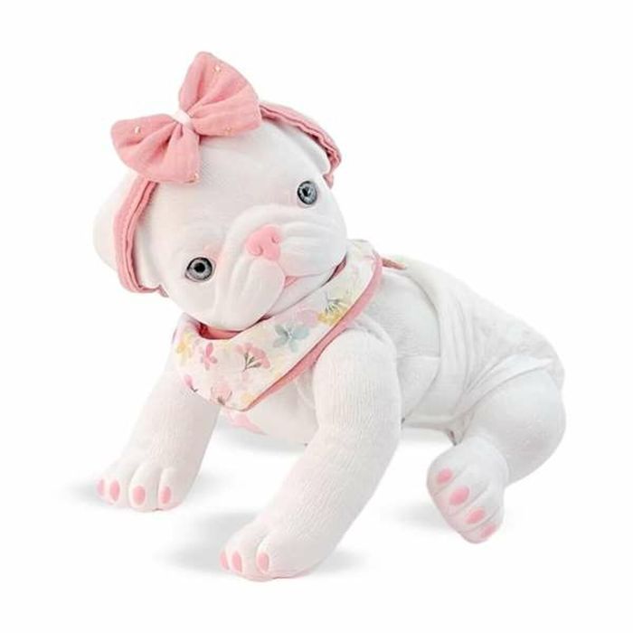 Anireal perro pug blanco ref: 60111-24 35 cm