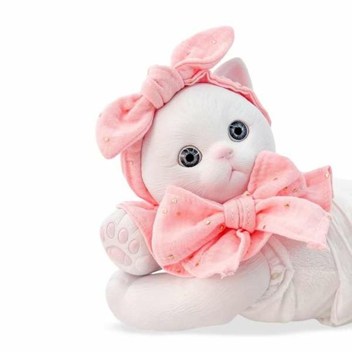 Peluche Berjuan Anireal Blanco Gato 35 cm 1