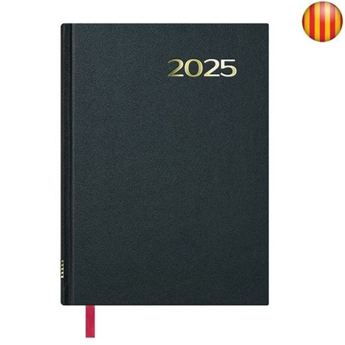 Dohe Agenda Anual Síntex 14x20 cm D-P Negro Catalán 2025