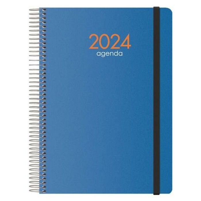 Agenda SYNCRO DOHE 2024 Anual Azul 15 x 21 cm