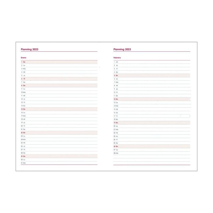 Agenda DOHE SYNCRO Azul Cuarto 15 x 21 cm 2023 2