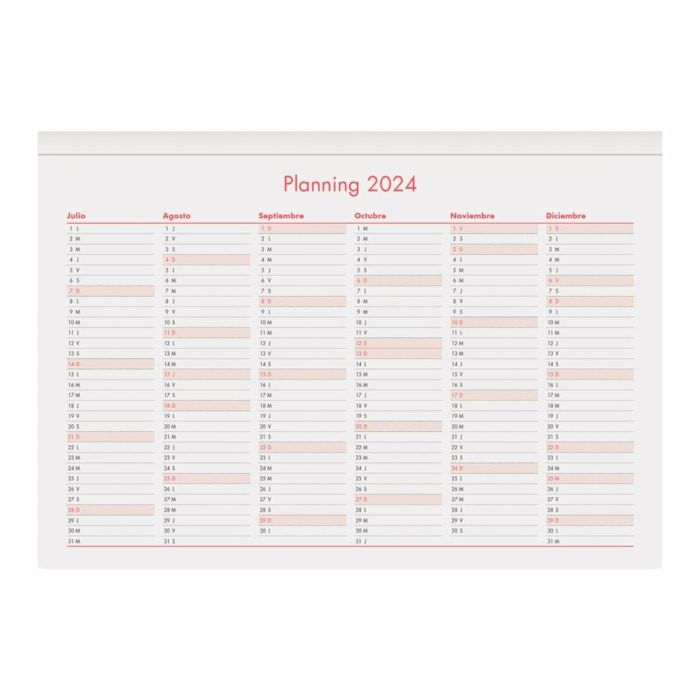 Calendario de Sobremesa DOHE Multicolor 30 x 21 cm 2025 2