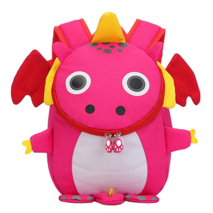 Mochila Infantil Modelo Dragón Color Rosa Dohe 51462